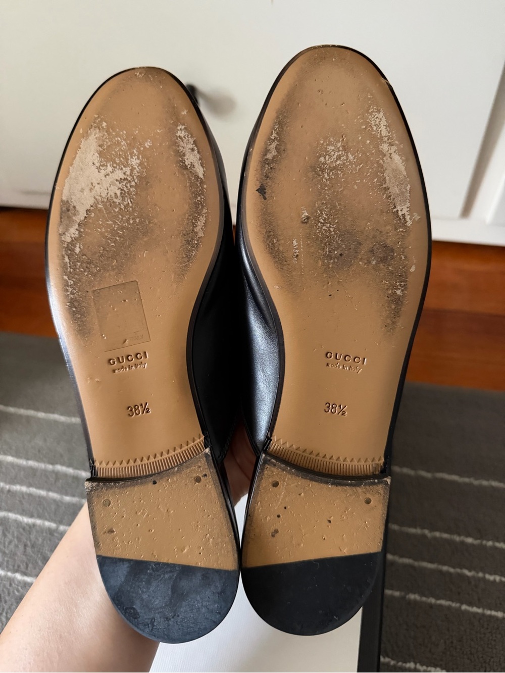 Gucci Women’s Princetown Mules Black Leather - Picture 4 of 6